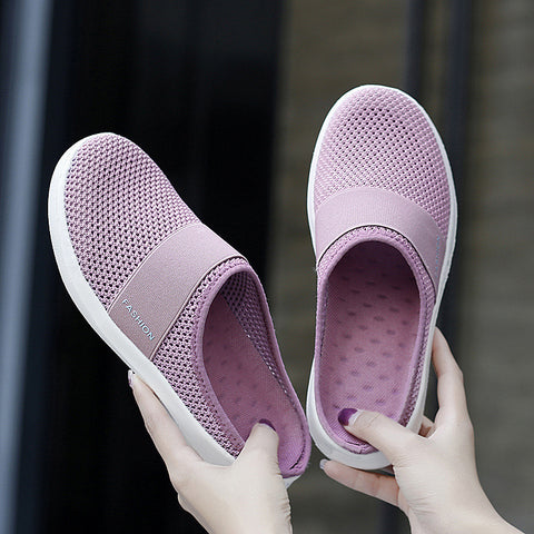 Women's pink summer slippers