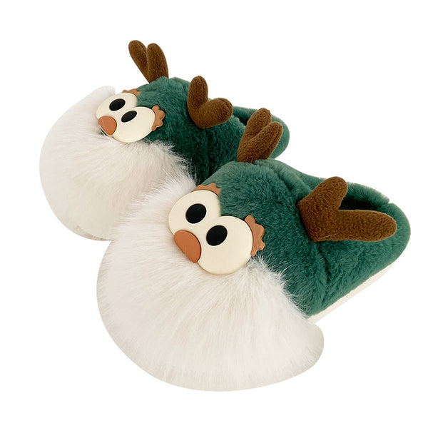 Cotton Reindeer Slippers