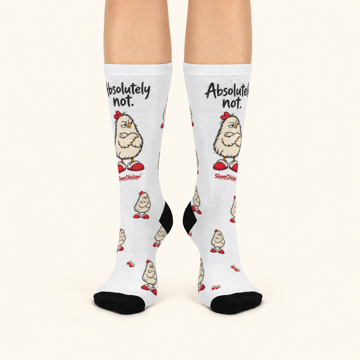 Unimpressed Socks pair on a warm tan studio background